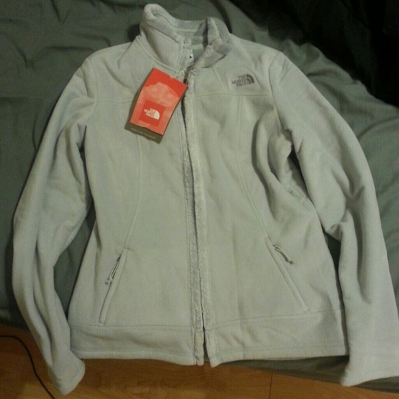 Grey Fleece North Face Jacket