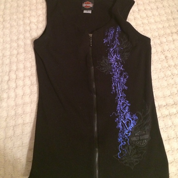 Harley Davidson zip up tank