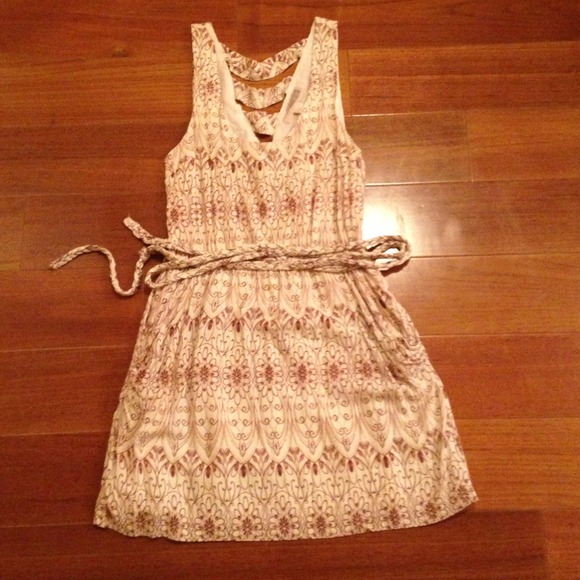 *Sold* Aztec print brown and cream summer dress