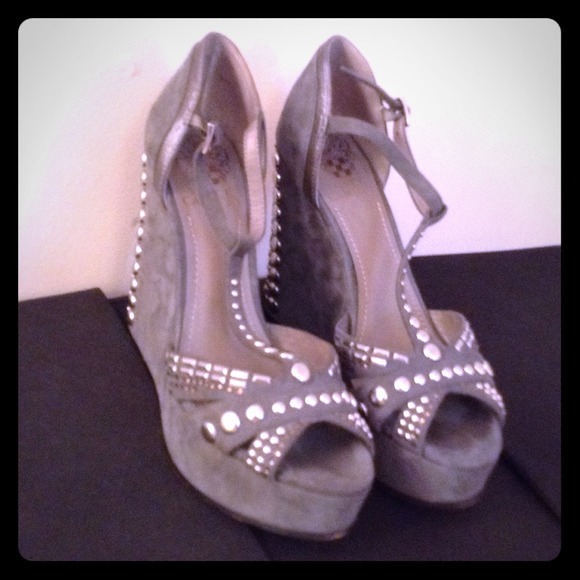 Vince camuto studded heels