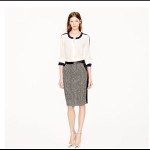 Black/white pencil skirt