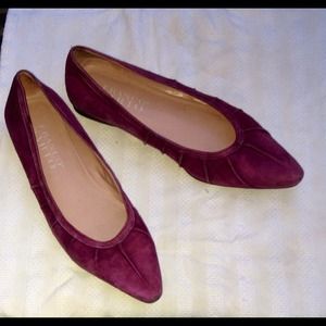 Franco Sarto Plum Suede Flats