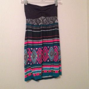 Long strapless shirt