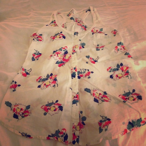 Whit Floral Tank Top - size small - Picture 1 of 4