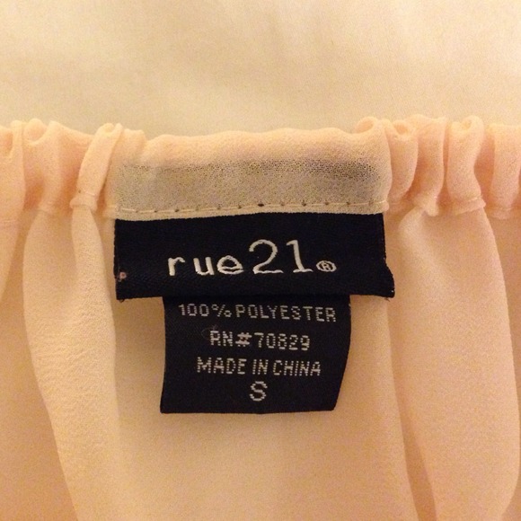 Pink Chiffon Bohemian Top - size small - Picture 2 of 4