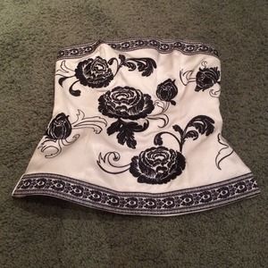 strapless formal top