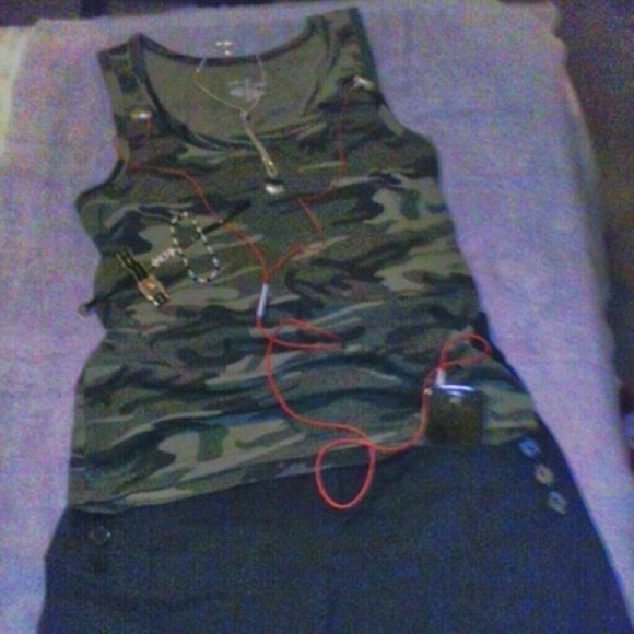 Adorable camoflauge tanktop for her