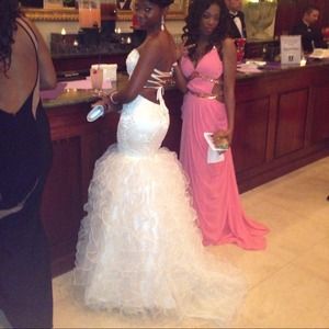 White prom dress