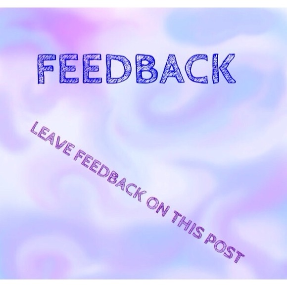 PLEASE LEAVE FEEDBACK