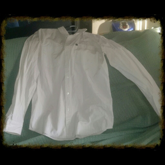 Men's light gray long sleeve nice shirt