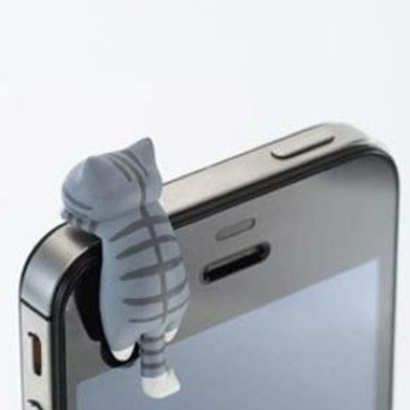 Cute dust plug universal tabby cat! (1 left!)