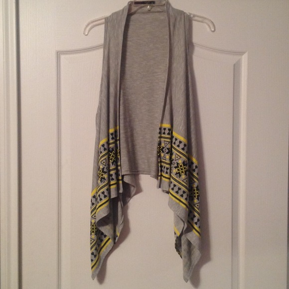 love J Jackets & Blazers - RESERVED   aztec open hi-low cardi