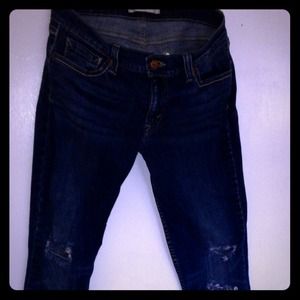 Levi very low cut skinny jeans.