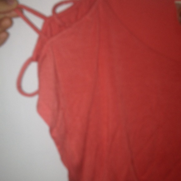 Coral short maxi dress. - Picture 2 of 2