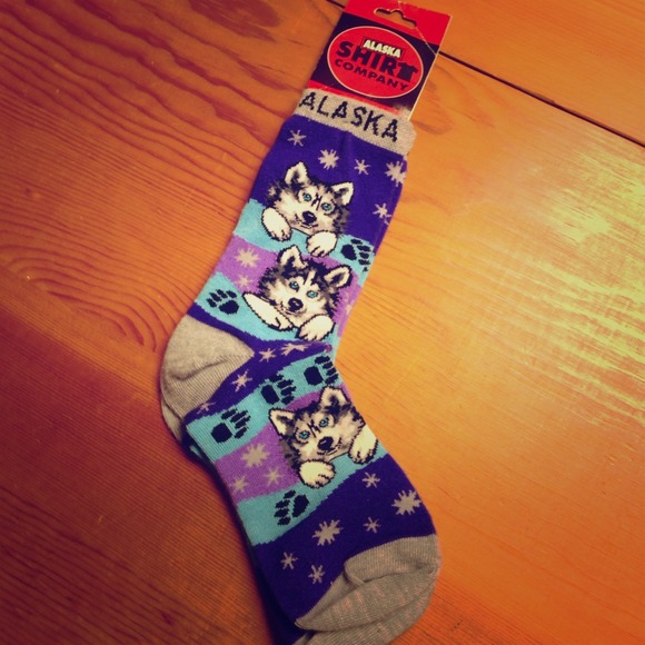 Alaska husky socks