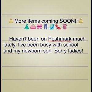 I've just been super busy!! Sorry fellow Poshers!!