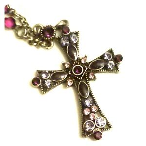 Lia Sophia Cross Necklace