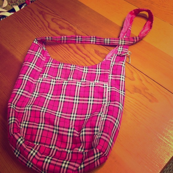 Pink over the shoulder bag