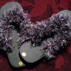 Handmade crochet flip flops by Craig Creations