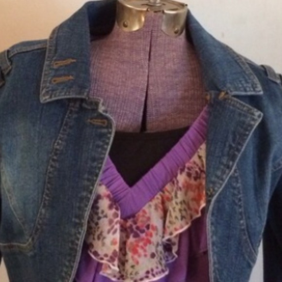SOLD 💢Nice denim shrug sz 14/16 women's