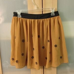 Beaded orange skirt