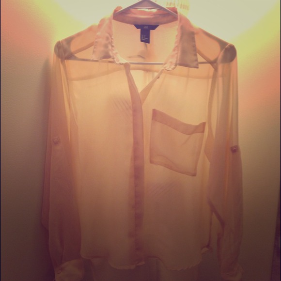 H&M blush sheer blouse:)