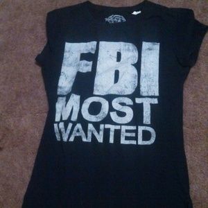Juniors FBI Most Wanted shirt