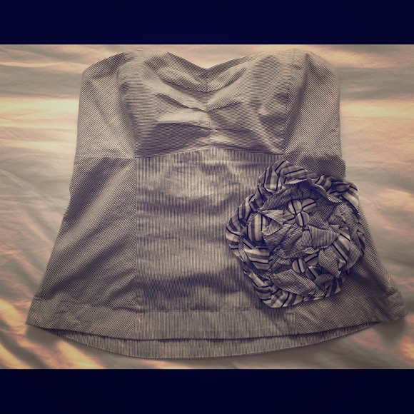 Anthro Strapless Top