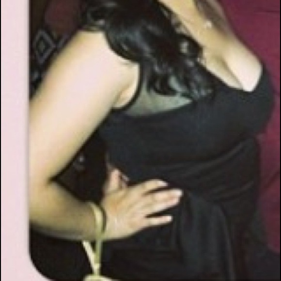 One shoulder mesh black peplum dress - Picture 3 of 3