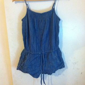 Denim romper