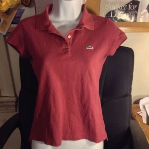 ⭐️SALE⭐️Ladies Lacoste Polo Shirt in Brick Red