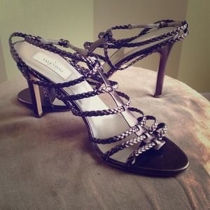 Valentino Braided Strappy Sandals