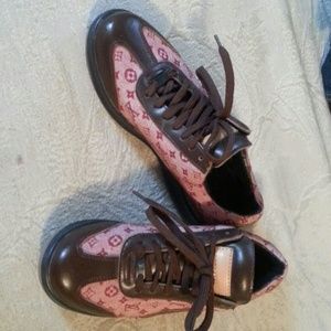 Burgundy and pink  Louis Vuitton Authentic