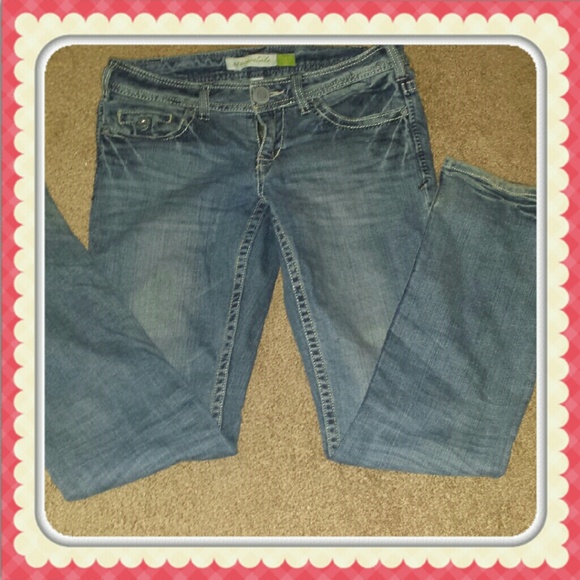 Blue skinny leg jeans