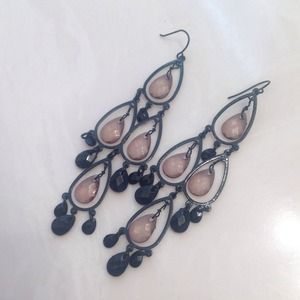 Long black earrings - B2G1 all jewelry!