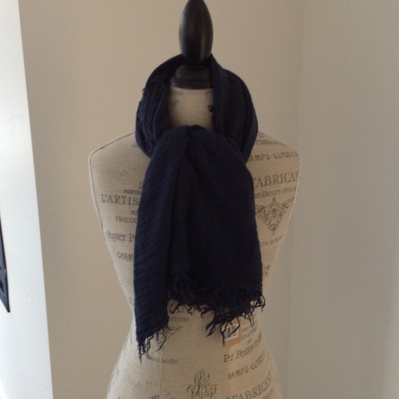 Michael Stars lake blue light and soft scarf