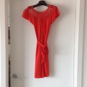 100% silk lattice top Banana Republic Dress XS