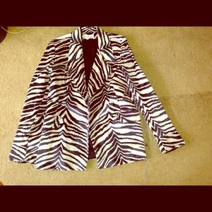 🚫SOLD🚫Zebra print jacket