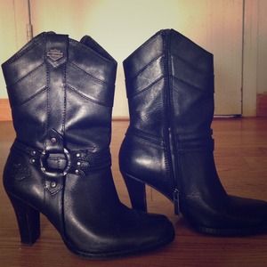 Harley Davidson motorcycle boots