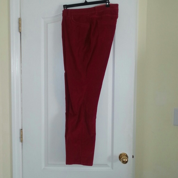 Red corduroy pants size 12
