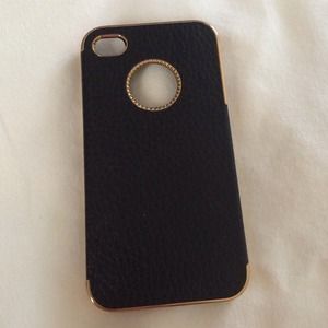 gold and black iphone 4/4s case
