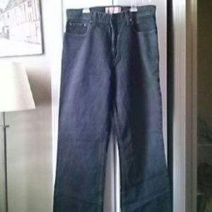 Mens Old Navy black loose jeans
