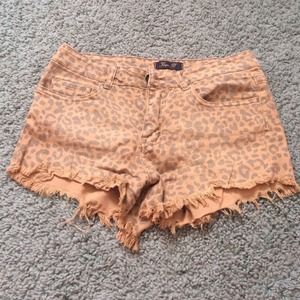 leopard print shorts