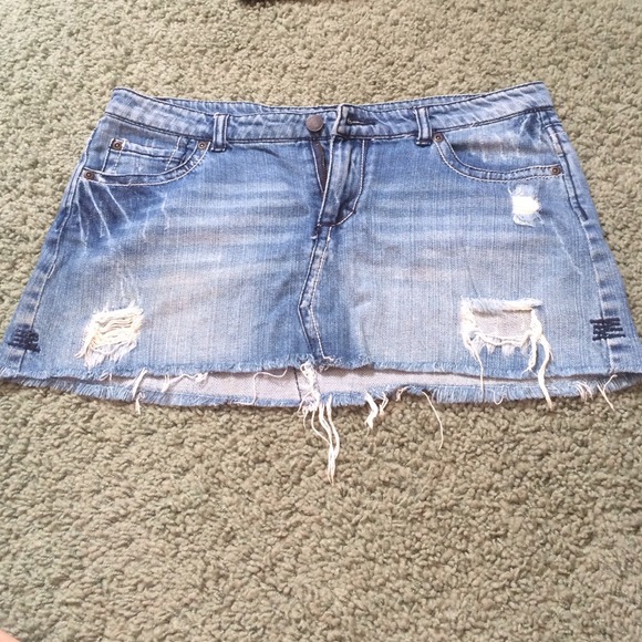 forever 21 jean skirt