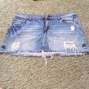 forever 21 jean skirt