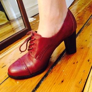 Etienne Aigner Oxford Ankle Booties