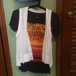 SOLD!! White cotton vest