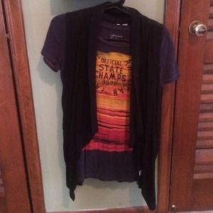 SOLD!! Black cotton vest