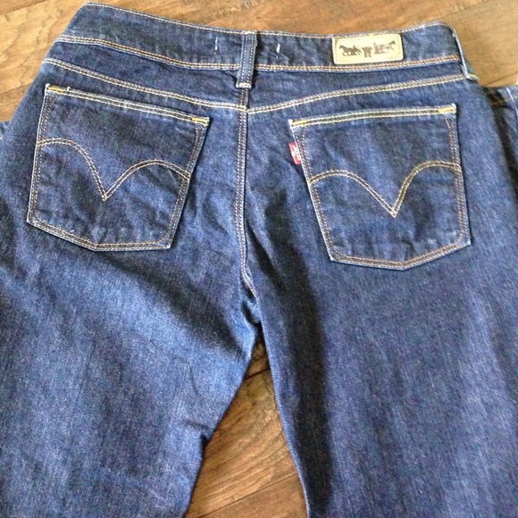 Levi's dark blue jeans
