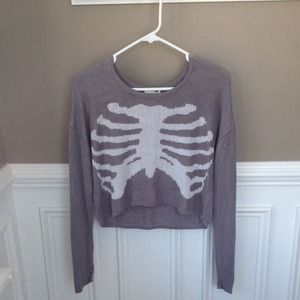 Cropped rib cage Sweater